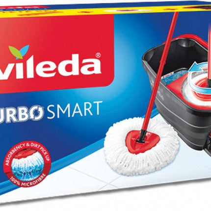 Vileda Turbo Spin Smart mop en emmer set