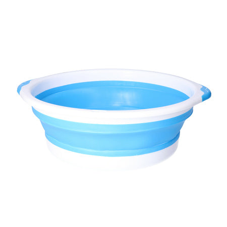 Teil opvouwbaar siliconen ø30 cm – SIZE 31 x 11 CM, WEIGHT 246 GR, COLOR WHITE + BLUE