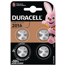 Duracell lithium 2016 4 dlg – Merk Duracell, Type Lithium knoopcel, Model 2016 / CR2016