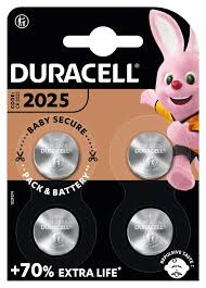 Duracell lithium 2025 4 dlg – Merk Duracell, Type Lithium knoopcel, Model 2025 / CR2025