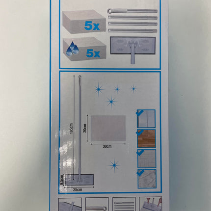 Vloerwisser kit – 30 cm, 105 cm, 9,5 cm