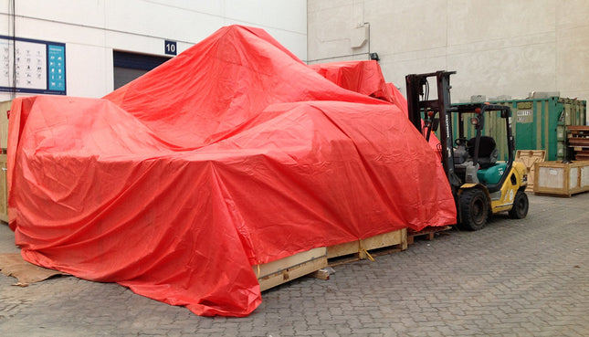 Dekzeil 3 x 4 mtr oranje