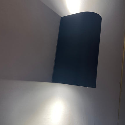 Wandlamp rond hoog up&down light IP65 – Fitting GU10, Waterdicht IP65, Snoer lengte 30 cm