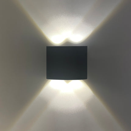LED Wandlamp half rond up&down light 2 lampen IP65 – Waterdicht IP65, Snoer lengte 30 cm